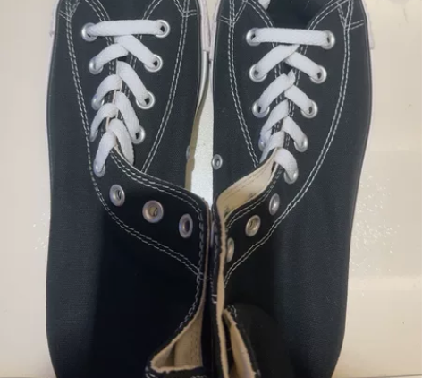 小匡家高帮黑色帆布鞋   44  10码 ...