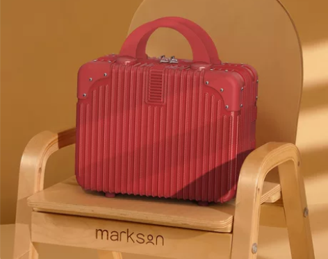 ?手提箱结婚红色行李箱女化妆箱婚嫁伴手礼可...