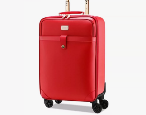 红色行李箱结婚箱子陪嫁箱拉杆箱万向轮24寸...