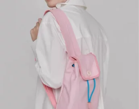 粉色可爱少女包包2024新款森系书包单肩背...