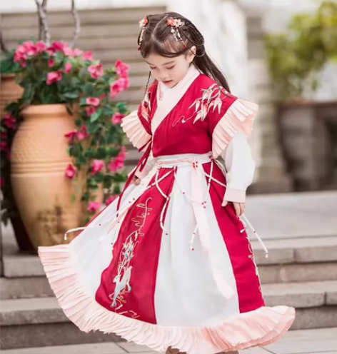 【汉家小童】魏晋风 传统汉服 儿童汉服 女...