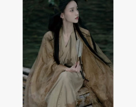 魏晋风汉服古装女2024新款晋制交领直裾大...