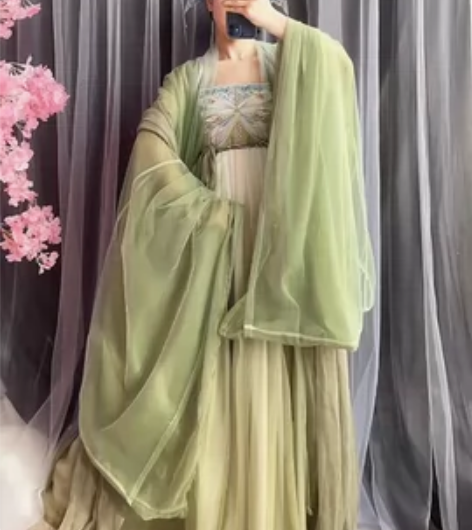 【出租】玉术原创汉服女诃子裙唐制大袖衫刺绣...