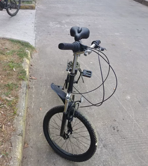 闲置折叠变速自行车，变速正常，前后减震 感...