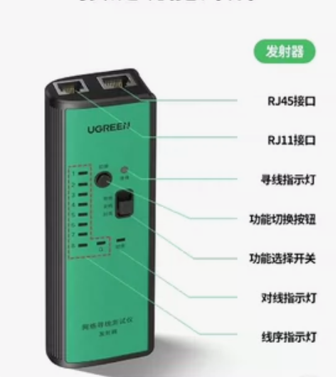 绿联 寻线仪/对线仪（全新） 。外包装内包...
