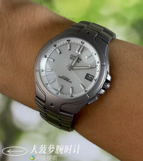 西铁城海螺钛合金光动能电波h110万年历 ...