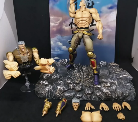 超像可动北斗拉欧拳王 出如图北斗神拳健四郎...