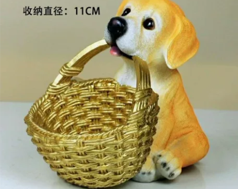 全新包邮，仅剩18个狗狗收纳筐钥匙收纳盒摆...