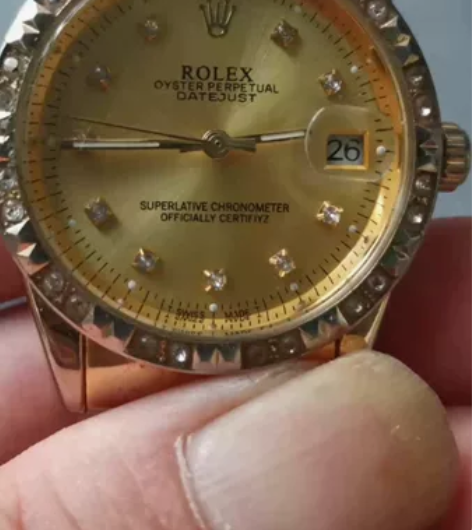 劳力时黄金钻手表全自动机械表成色漂亮，镀金...