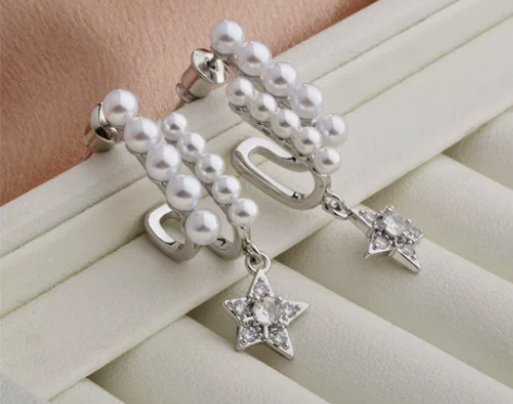 玫瑰珍珠网红同款气质