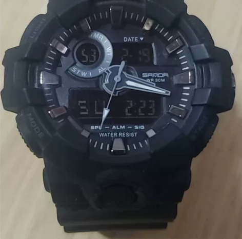 三达（SANDA）户外运动游泳防水学生男表...