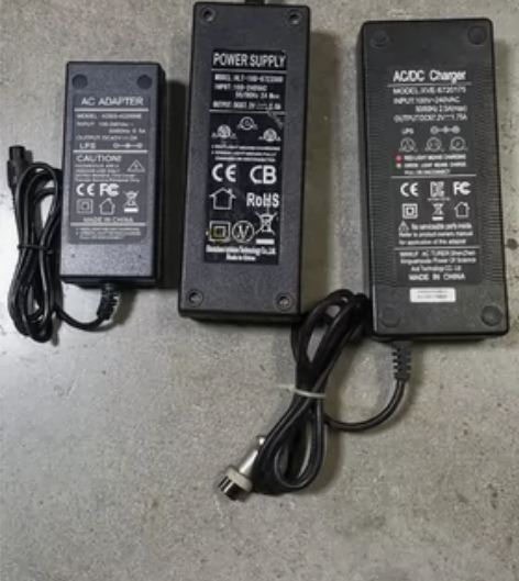 平衡车充电器电源线3孔36V42V63V5...