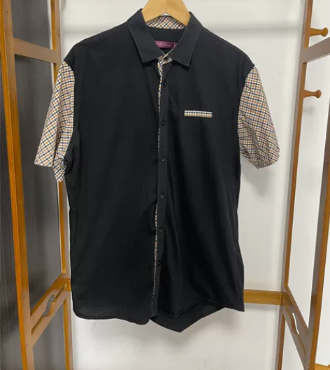 法派男士半袖衬衫，全棉薄款面料，凉爽舒适，...