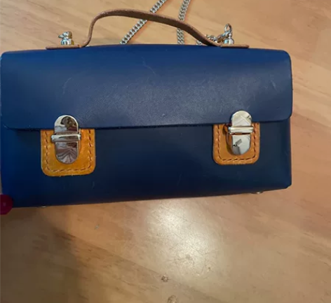 手工真皮链条包纯牛皮复古包包迷你包包手机包...