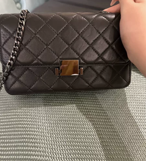 INJOYLIFE菱格单肩包斜挎包链条包 ...