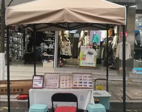 包邮特价户外集市摆摊网红卡其色帐篷遮雨棚折...