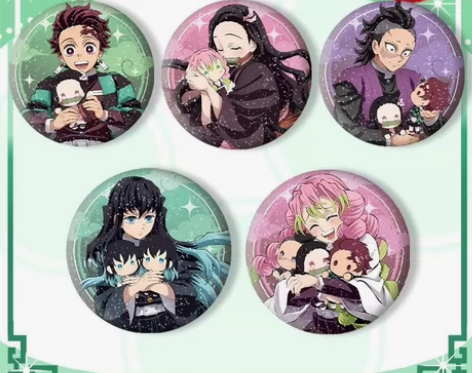 鬼灭之刃羁绊的轨迹  炭治郎星幻吧唧徽章，...