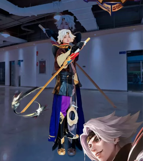 出一件曜云鹰飞将主题的cosplay服装，...