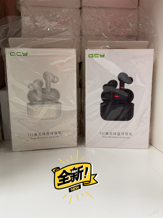 QCY T11 真无线蓝牙耳机 圈铁柄状入...