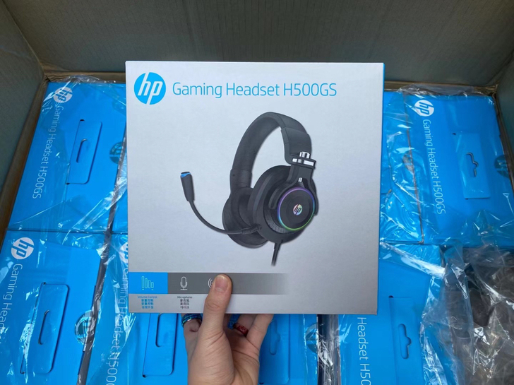 全新惠普H500gs游戏有线7.1头戴式耳...