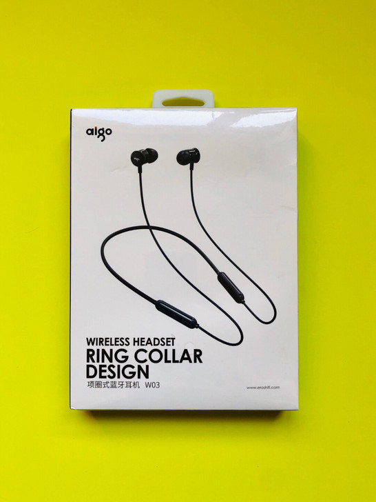 全新爱国者项圈式耳机 W03，全新未拆封。