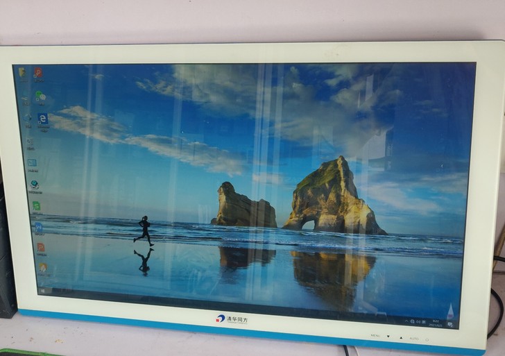 清华同方高清27显示器 无底座  正常使用...