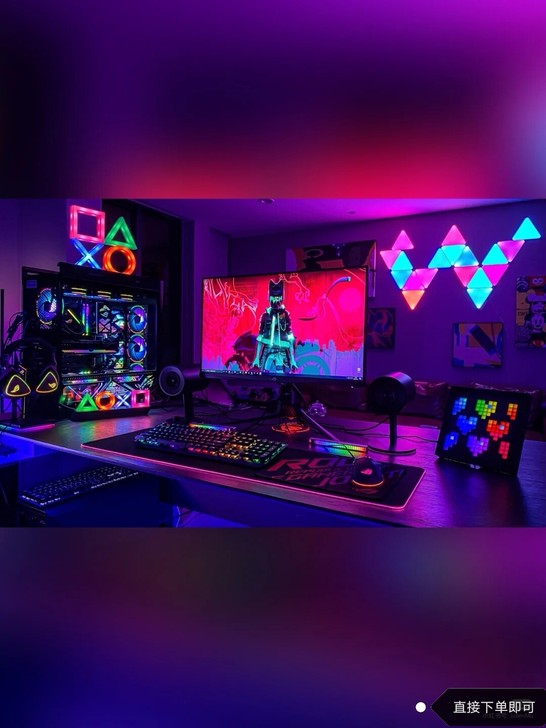 全新朋克机械手感有线键盘台式电脑笔记本办公...