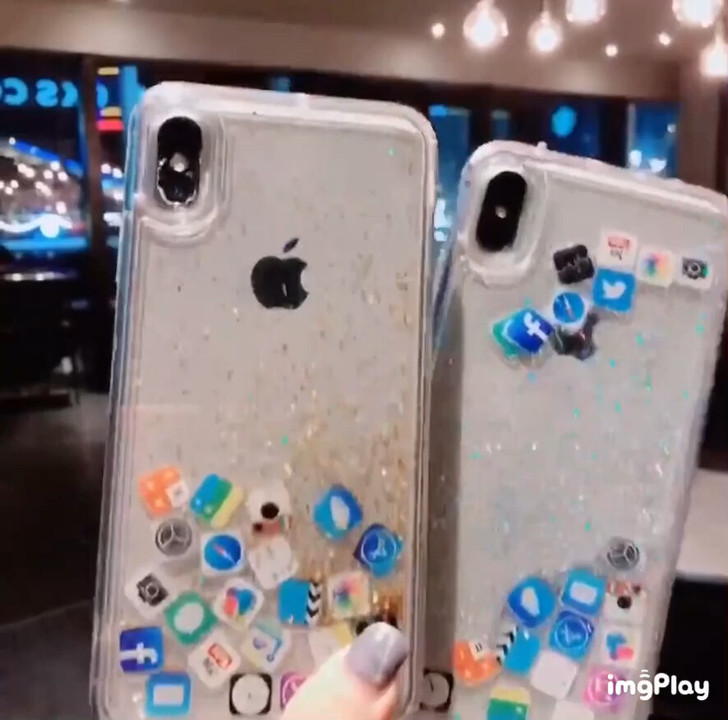 iPhoneX流沙手机壳苹果图标6s/7/...
