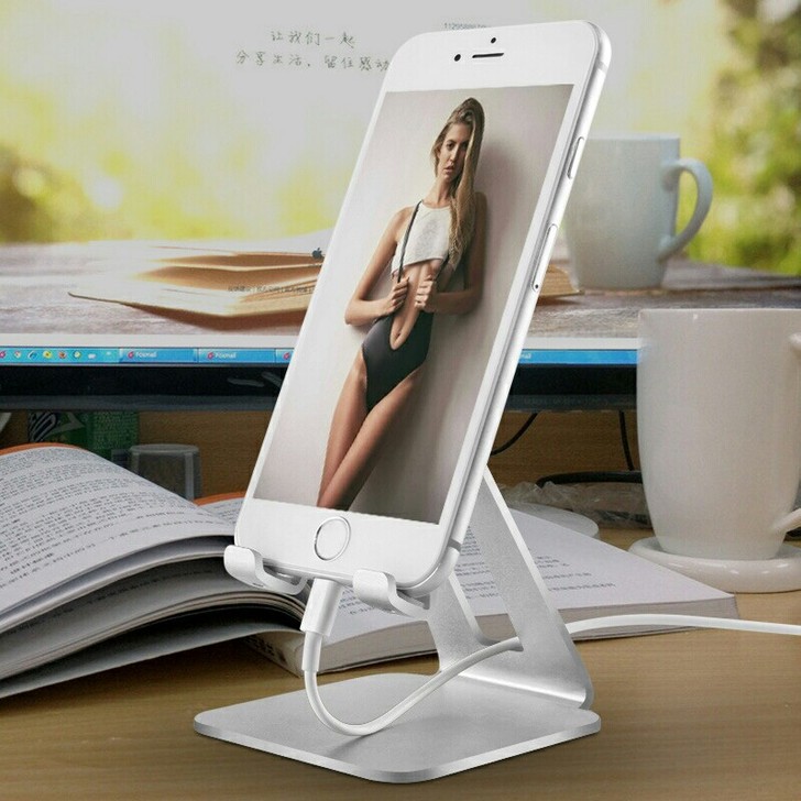 铝合金手机支架桌面平板懒人支架多功能通用直...