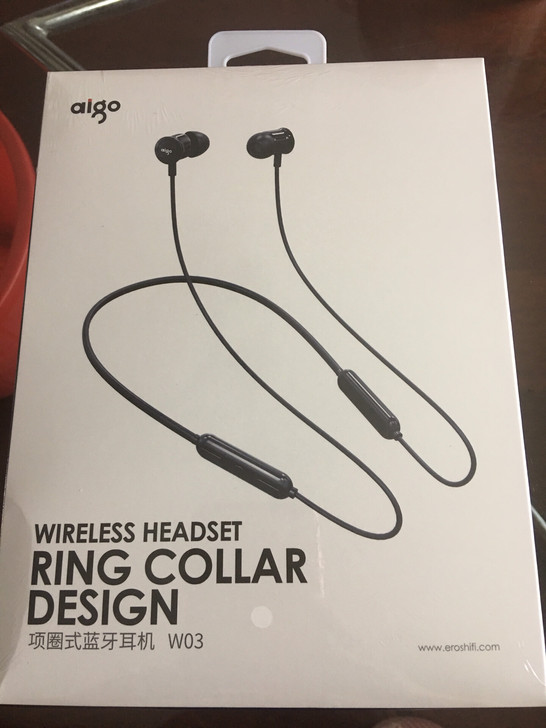 爱国者/aigo项圈式蓝牙耳机 w03 全新
