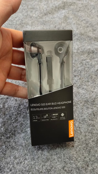 原装联想平头库存耳机，联想早期认真对待的作...