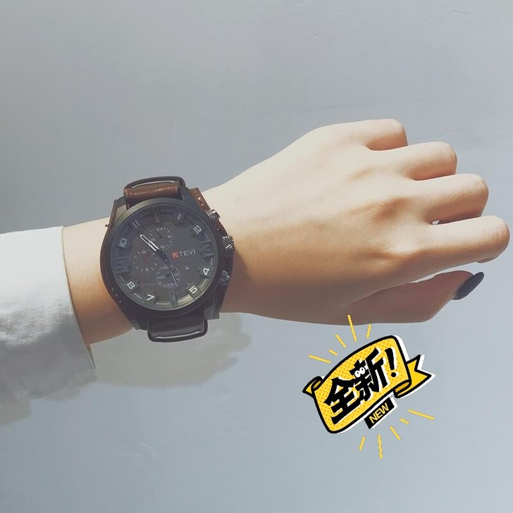 中国警运动手表 男潮流韩版个性学生抖音特种...