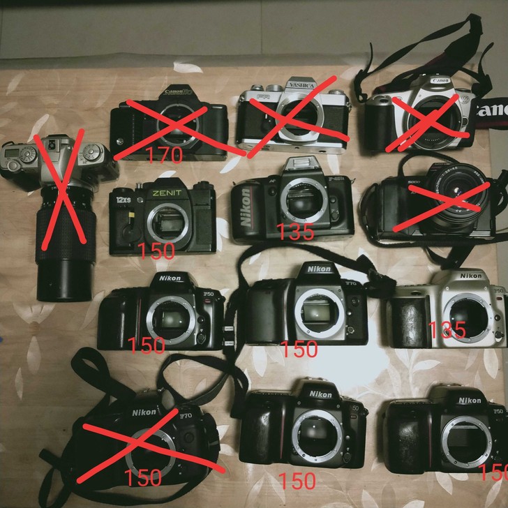 尼康F70、F50、N50，雅西卡FR、佳...