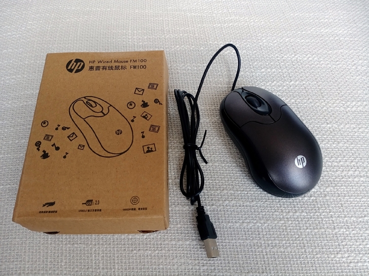 全新惠普FM100鼠标惠普笔记本自带USB...