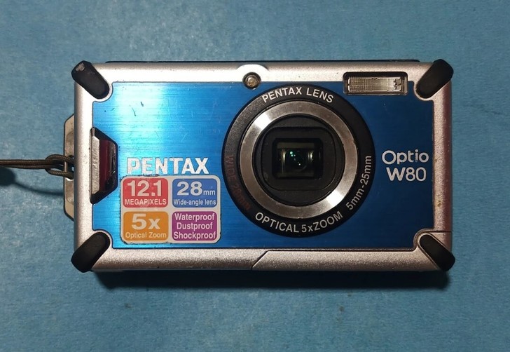 宾得w80三防复古老数码相机 1210万像...