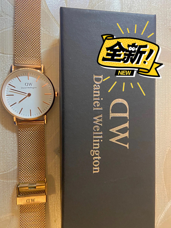 全新DW简约石英手表手表韩版简约学生手表男...