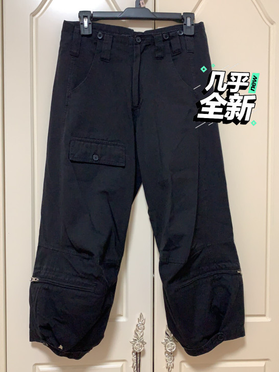 Mantova工装裤36码，九五新，纯黑，...