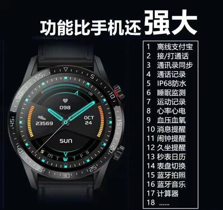 华强北最新款GT2同款外观智能手表太空人宇...