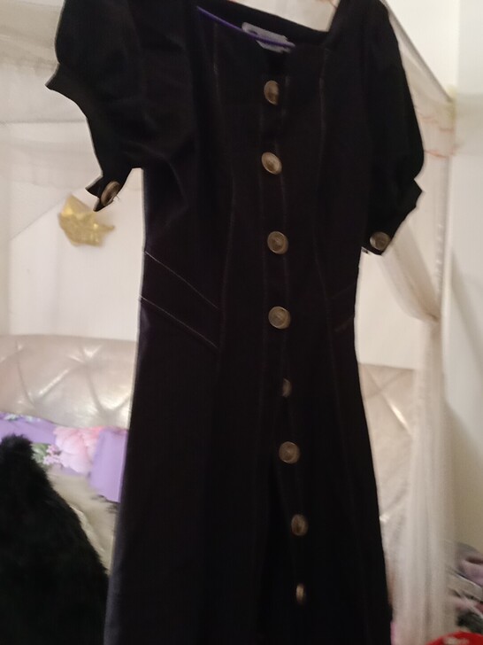 修身牛仔连衣裙m穿过一次