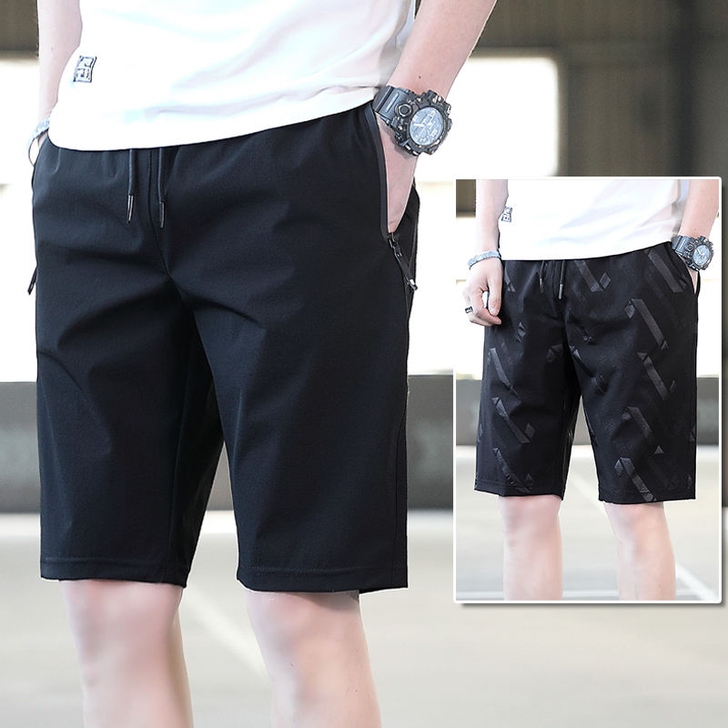 全新尾单夏季冰丝短裤男薄款运动速干五分裤宽...