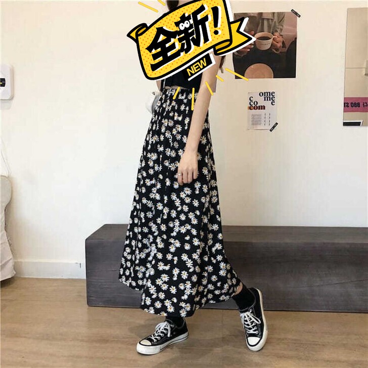 碎花半身裙