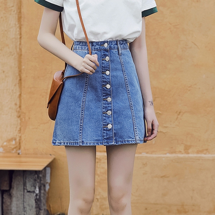夏季半身裙女 显瘦 百搭 牛仔