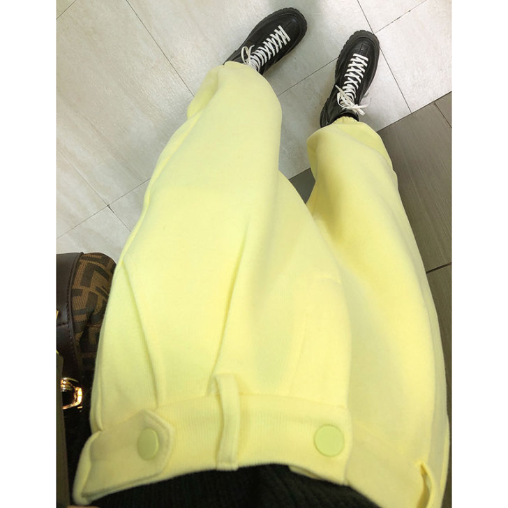 春秋裤子女2021新款休闲运动裤工装卫裤宽...