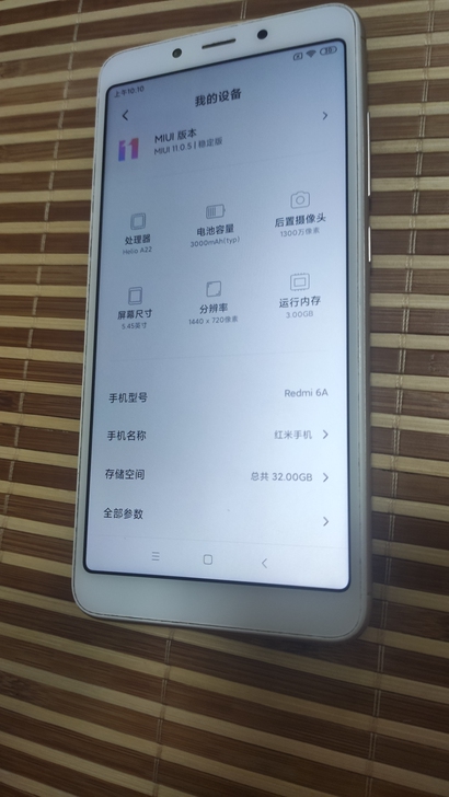 红米6a手机3+32g版本，一切正常