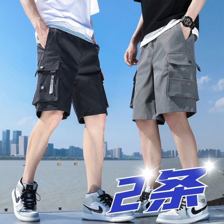 短裤男外穿夏季薄款冰丝篮球运动五分休闲男士...