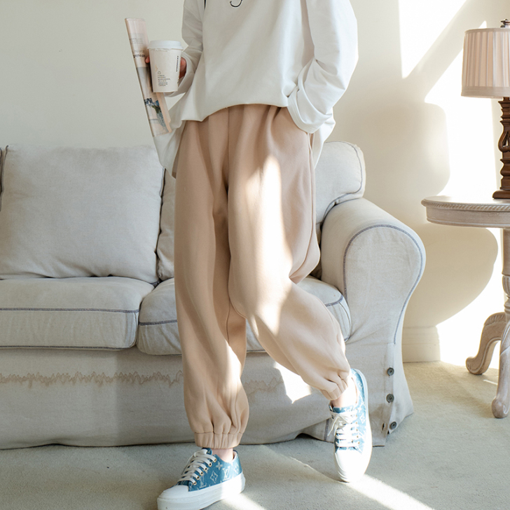 安妮森林 安总私服套装~加绒慢跑裤