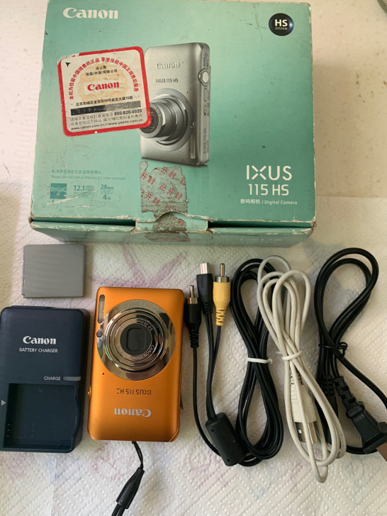佳能CCD相机，IXUS 115复古相机，...
