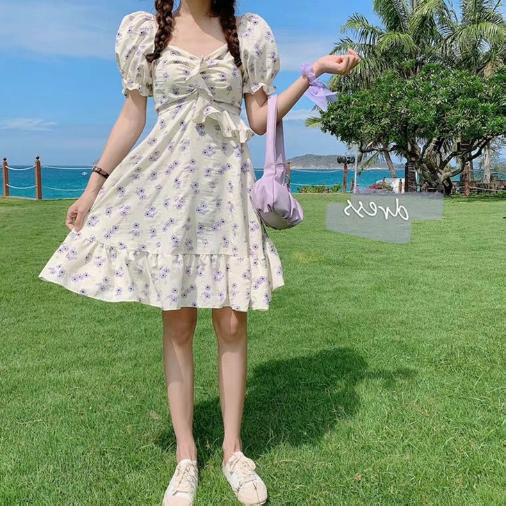 裙子2021年新款夏天显瘦中长款仙女裙超仙...