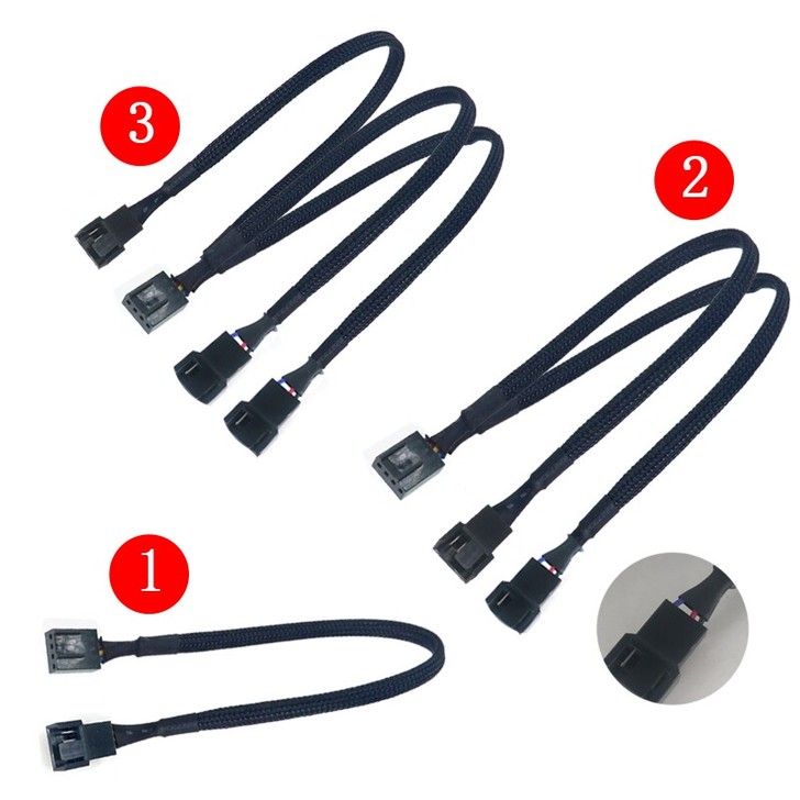 小4PIN转接PWM温控延长线酷冷至尊风扇...