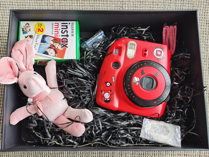 富士mini9小恶魔 红色一次成像相机套餐...